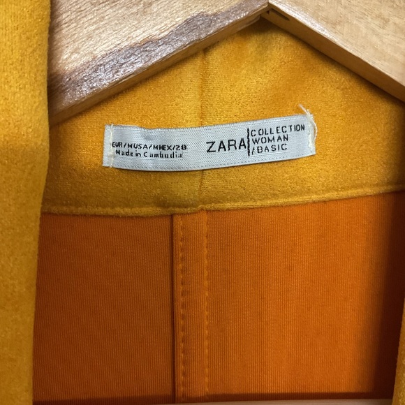 Zara Mustard Yellow Coat - Picture 5 of 7